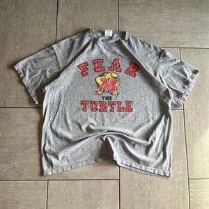 University of Maryland Terrapins grey fear the turtle t-shirt